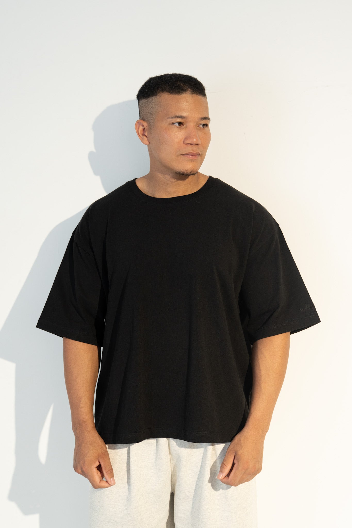 Structured Blank Tee – Black