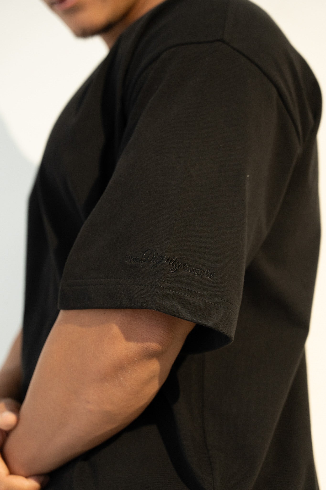 Structured Blank Tee – Black