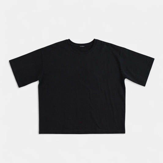 Structured Blank Tee – Black