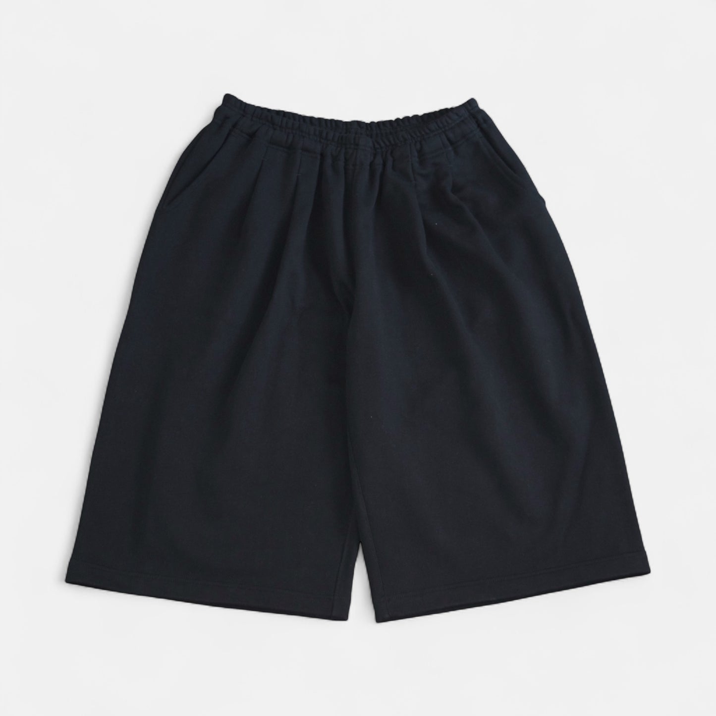 Tucked Sweat Shorts - Black