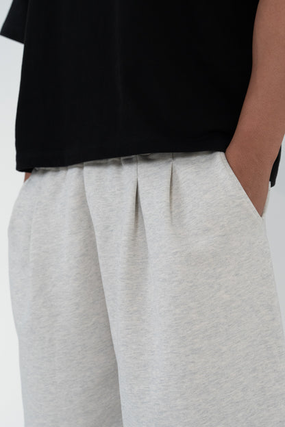 Tucked Sweat Shorts - Oatmeal